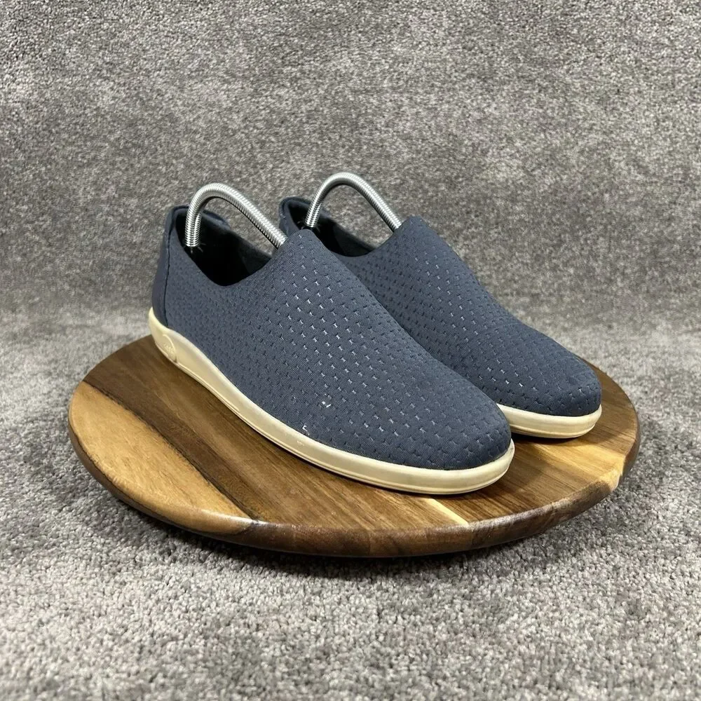 ECCO Soft 2.0 Women's Size EU 42 US 11 Blue Slip On Diamond Knit Comfort Shoes